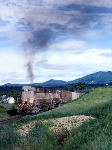 Canadian Pacific Railway RS18 diesel locomotives nos. 8592 and 8786 leading a freight train at St. Johnsbury, Vermont, on Wednesday June 21, 1967. Photograph by Thomas F. McIlwraith, McIlwraith-01-010-16, © 2018, Center for Railroad Photography & Art, <a href="http://www.railphoto-art.org" rel="noreferrer nofollow">www.railphoto-art.org</a>