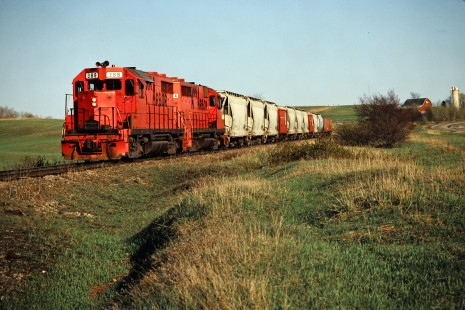 Northbound Ann Arbor Railroad freight train in Boon, Michigan, on May 14, 1984. Photograph by John F. Bjorklund, © 2015, Center for Railroad Photography and Art. Bjorklund-03-11-17