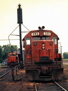 Ann Arbor Railroad locomotives at terminal in Toledo, Ohio, on June 23, 1973. Photograph by John F. Bjorklund, © 2015, Center for Railroad Photography and Art. Bjorklund-01-04-09