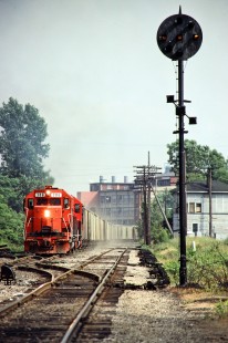 Northbound Ann Arbor Railroad freight train in Toledo, Ohio, on June 18, 1978. Photograph by John F. Bjorklund, © 2015, Center for Railroad Photography and Art. Bjorklund-01-28-12