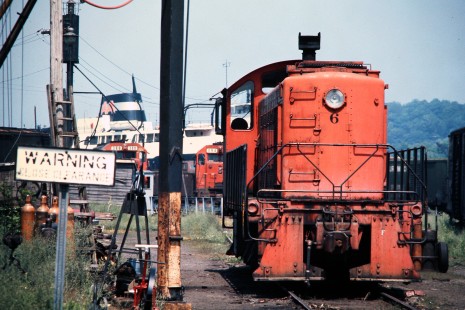 Ann Arbor Railroad in Elberta, Michigan, on July 10, 1976. Photograph by John F. Bjorklund, © 2015, Center for Railroad Photography and Art. Bjorklund-01-21-01