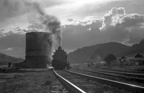 National Railways of Mexico doubleheader led by  2-8-0 steam locomotive nos. 1395 and 1127 near Matias Romero, Oaxaca, Mexico on September 2, 1961. Rose-01-203-13; Photograph by Ted Rose, © 2015, Center for Railroad Photography and Art