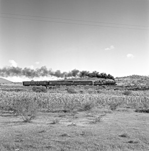 National Railways of Mexico 4-6-0 steam locomotive no. 857 leads passenger train no. 49 near Acambaro, Guanajuato, Mexico September 9, 1961. Rose-01-072-08; Photograph by Ted Rose, © 2015, Center for Railroad Photography and Art