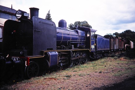 Australian Railway Historical Society (ARHS) Museum in Williamstown displays steam locomotive no. K183 in Williamstown, Victoria, Australia, on April 3, 1997. Photograph by Fred M. Springer, © 2014, Center for Railroad Photography and Art. Springer-Australia-UK-10-27
