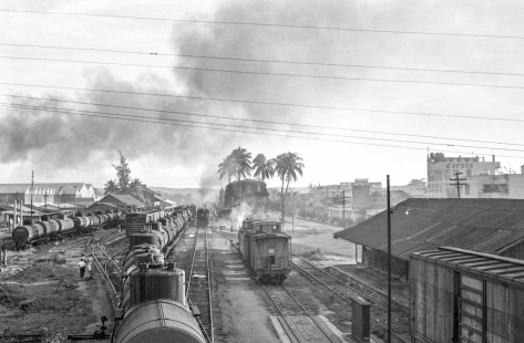 Rail yard at Matias Romero, Oaxaca in Mexico on September 2, 1961; Rose-01-207-01 ; Photograph by Ted Rose, © 2018, Center for Railroad Photography and Art