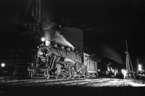National Railways of Mexico 4-6-2 steam locomotive no. 2512 being serviced at Tierra Blanca after arriving with a freight from Cordoba, August 29, 1961. Rose-01-197-09; Photograph by Ted Rose, © 2015, Center for Railroad Photography and Art