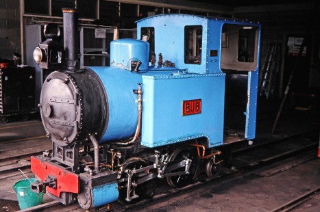A "BUB" steam locomotive is on display at the National Railway Museum at Port Adelaide, South Australia, Australia, on April 14, 2003. Photograph by Fred M. Springer, © 2014, Center for Railroad Photography and Art. Springer-Australia-NZ(2)-04-09