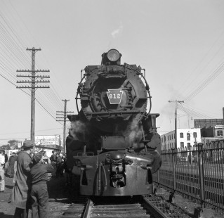 Pennsylvania Railroad G-12 diesel locomotive no. 612 in Asbury Park, New Jersey in October of 1957. Photograph by Victor Hand. Hand-PRR-X32-012.JPG