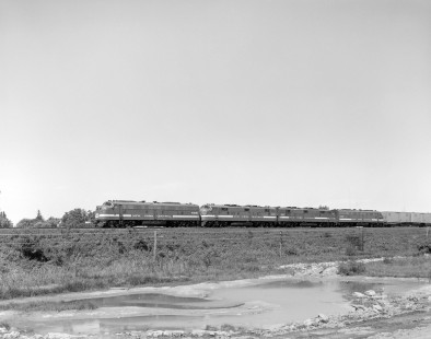 New York Central Railroad diesel locomotive no. 4081 leads westbound mail and express train no. 23 in Batavia, New York, on September 2, 1967. Photograph by Victor Hand. Hand-NYC-PC-CR-31-0064.jpg