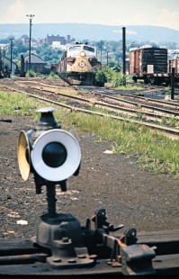 Erie Lackawanna Railway at Scranton, Pennsylvania, on July 21, 1975. Photograph by John F. Bjorklund, © 2016, Center for Railroad Photography and Art. Bjorklund-55-06-04