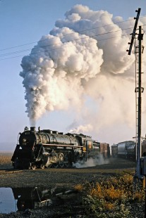 Ohio Central's former Grand Trunk Western steam locomotive no. 6325 at Morgan Run, Ohio, on October 19, 2003. Photograph by John F. Bjorklund, © 2016, Center for Railroad Photography and Art. Bjorklund-78-16-20