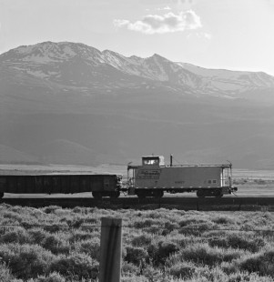 Southbound Denver and Rio Grande Western Railroad freight train at sunset south of Leadville, Colorado, in July 1980. Photograph by J. Parker Lamb, © 2017, Center for Railroad Photography and Art. Lamb-02-097-02