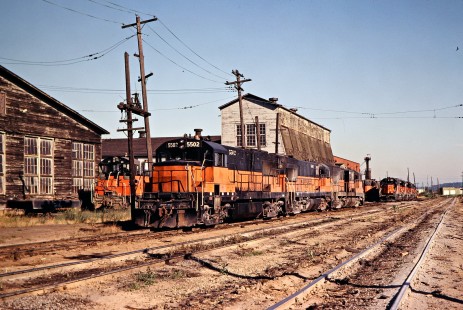 Milwaukee Road yard in Tacoma, Washington, on July 15, 1979. Photograph by John F. Bjorklund, © 2016, Center for Railroad Photography and Art. Bjorklund-68-14-20