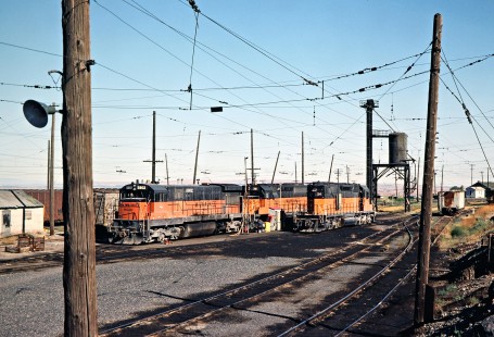 Milwaukee Road yard at Othello, Washington, on July 13, 1979. Photograph by John F. Bjorklund, © 2016, Center for Railroad Photography and Art. Bjorklund-68-06-07