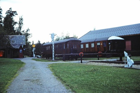 Norwegian State Railways museum at Hamar, Hedmark, Norway, on June 10, 1989. Photograph by Fred M. Springer, © 2014, Center for Railroad Photography and Art. Springer-Scan-Swiss-York-09-02