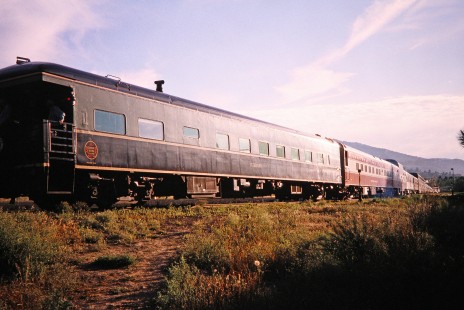 The Canadian National Railways observation car "Burrard" in Kamloops, British Columbia, Canada, on July 10, 2003. Photograph by Fred M. Springer, © 2014, Center for Railroad Photography and Art. Springer-Canada-NZ(1)-07-18