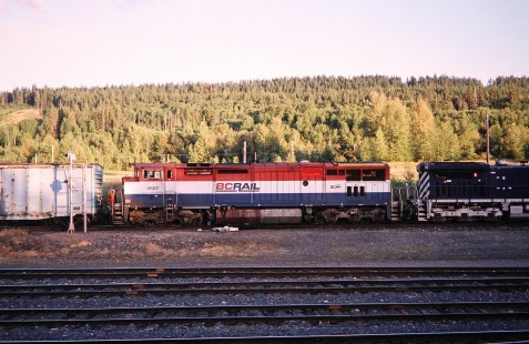 British Columbia Railway diesel locomotive no. 4607 in Prince George, British Columbia, Canada, on July 13, 2003. Photograph by Fred M. Springer, © 2014, Center for Railroad Photography and Art. Springer-Canada-NZ(1)-10-11