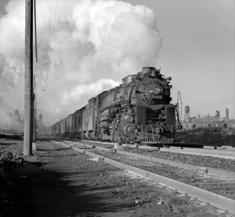 Wabash Railroad engine no. 2809 arriving to Detroit, Michigan. Photograph by Robert A. Hadley, © 2017, Center for Railroad Photography and Art. Hadley-01-027-03