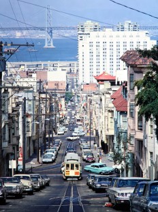 San Francisco Municipal Railway cable car no. 507 at Jackson Street and Mason Street in San Francisco, California, on June 25, 1968. Photograph by Thomas F. McIlwraith, McIlwraith-01-022-06, © 2018, Center for Railroad Photography & Art, <a href="http://www.railphoto-art.org" rel="nofollow">www.railphoto-art.org</a>