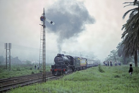 Ferrocarril Provincial de Buenos Aires (Province of Buenos Aires Railway) steam locomotive no. 1567 in Jauregui in Buenos Aires, Argentina, on October 20, 1990. Photograph by Fred M. Springer, © 2014, Center for Railroad Photography and Art, Springer-SOAM1-20-32