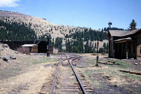 Denver and Rio Grand Western Railroad at Cumbres Pass, Conejos county, Colorado, on June 14, 1968. Photograph by Thomas F. McIlwraith, McIlwraith-01-018-14, © 2018, Center for Railroad Photography & Art, <a href="http://www.railphoto-art.org" rel="noreferrer nofollow">www.railphoto-art.org</a>