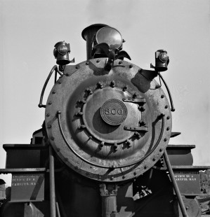 Smokebox portrait of Bonhomie and Hattiesburg Southern Railroad Baldwin Locomotive Works no. 300 in July 1956. (Note: eagle at top.) Photograph by J. Parker Lamb, © 2016, Center for Railroad Photography and Art. Lamb-02-033-03