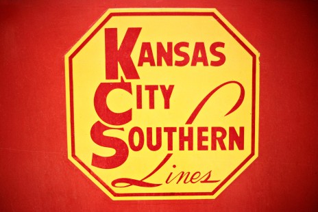 Kansas City Southern Railway logo in Kansas City, Missouri, on December 29, 1972. Photograph by John F. Bjorklund, © 2016, Center for Railroad Photography and Art. Bjorklund-61-01-15
