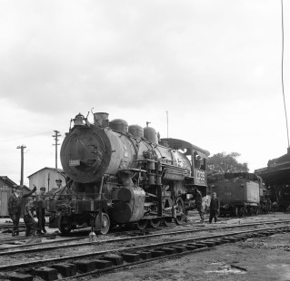 National Railways of Mexico steam locomotive no. 1331 at Acámbaro, Guanajuato, Mexico, on August 22, 1962. Photograph by Victor Hand, Hand-NdeM-X129-0536.JPG