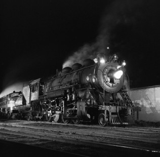 National Railways of Mexico steam locomotive no. 1577 with westbound freight at Apizaco, Tlaxcala, Mexico, on August 6, 1961. Photograph by Victor Hand, Hand-NdeM-X129-0658.JPG