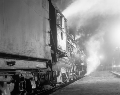 Soviet Railways steam locomotive FD-2714 at Nemyriv, Ukraine, on February 24, 1994. Photograph by Victor Hand, Hand-SZD-260-069