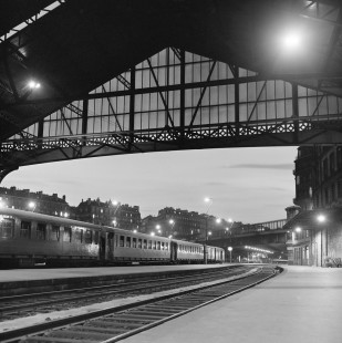 French National Railways Paris-Saint-Lazare Station at Paris, Île-de-France, France, on June 18, 1962. Photograph by Victor Hand, Hand-SNCF-X14-050