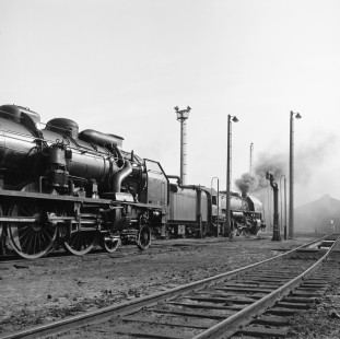 French National Railways steam locomotive no. 231 at Calais, Pas-de-Calais, France, on July 17, 1962. Photograph by Victor Hand, Hand-SNCF-X14-318