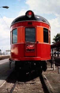 Southern Pacific Railroad observation car at San Antonio Texas in May 1984. Photograph by J. Parker Lamb. Lamb-03-029-12.JPG; © 2016, Center for Railroad Photography and Art
