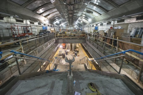 New York City's Second Avenue Subway under construction at 72nd Station with the train platform and mezzanine in process on September 13, 2016.

Judges' comments: Humanity’s heroic quest to connect people via rail below our metropolises is the underlying story of these tunnel construction images. The judges remarked that these photographs are important records of the extraordinary scale and magnitude of these endeavors. The irony of the story is that the average commuter has little knowledge nor appreciation of the Herculean effort required to build these subterranean marvels of engineering.

Read more about the 2021 John E. Gruber Creative Awards Program: <a href="https://railphoto-art.org/awards/2021-awards/" rel="noreferrer nofollow">railphoto-art.org/awards/2021-awards/</a>