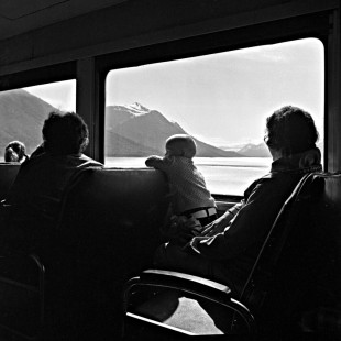 View from inside Alaska Railroad passenger train, c. 1973. Photograph by Leo King, © 2015, Center for Railroad Photography and Art. King-03-024-006