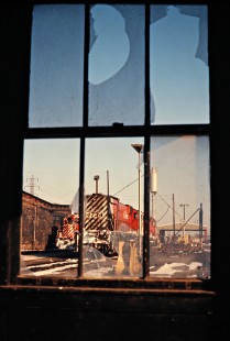 Canadian Pacific Railway locomotive at Windsor, Ontario, on April 5, 1975. Photograph by John F. Bjorklund, © 2015, Center for Railroad Photography and Art. Bjorklund-36-26-11
