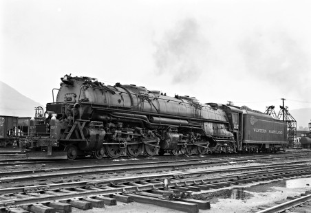 Western Maryland Railway steam locomotive no. 1207 at Maryland Junction in Ridgeley, West Virginia, circa 1948. Furler-22-095-01; © 2017, Center for Railroad Photography and Art