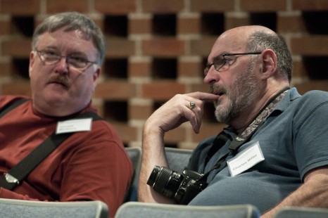 Conversations about Photography 2012, the Center for Railroad Photography & Art's tenth annual conference. Held April 13-15, 2012, on the campus of co-sponsor Lake Forrest College. Photograph by Henry Koshollek.
