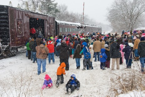 <strong>Robert Jordan, Marengo, Illinois</strong>
“Trains and Children,” December 4, 2010.

<strong>Judge's Comment:</strong>
Christmas train! Amazing that this still happens. Great story, cohesive group, photos not quite as strong.