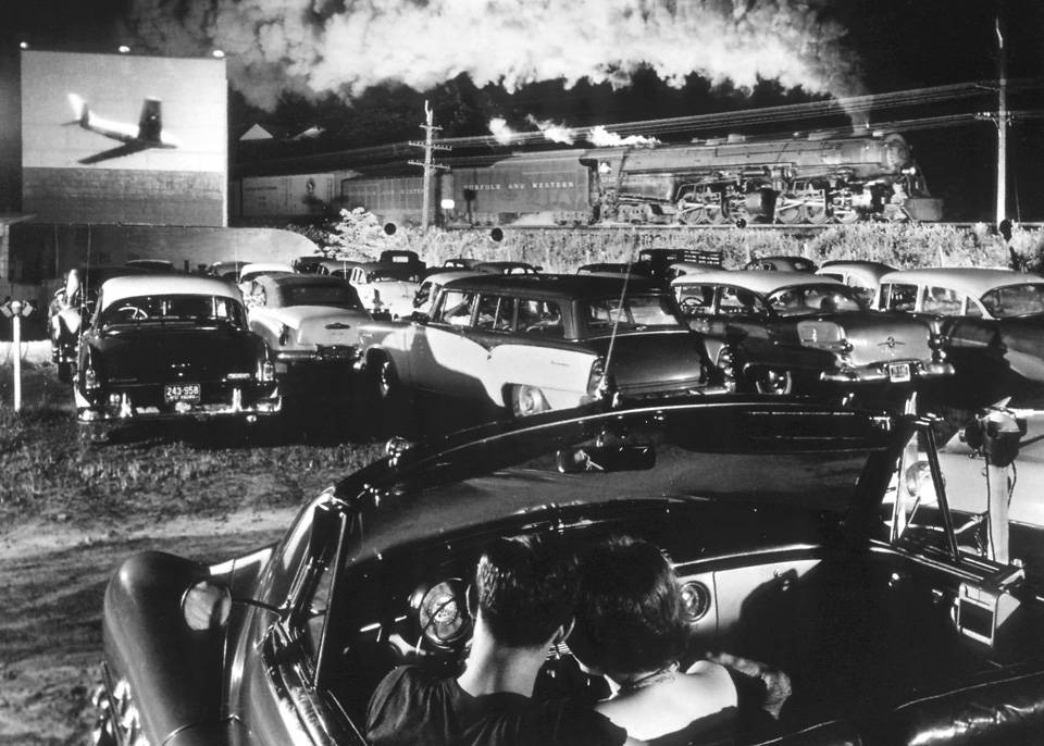 Hot Shot Eastbound, Iaeger, West Virginia, 1956. Photograph by O. Winston Link